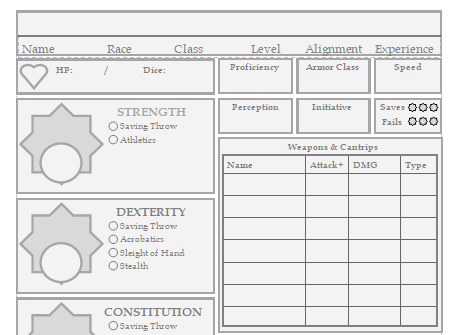 Cover image for D&D 5e Character Booklet