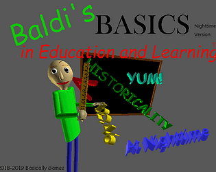 Baldi's Basics Nighttime Version