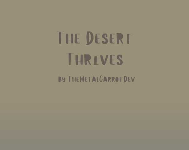 Cover image for The Desert Thrives