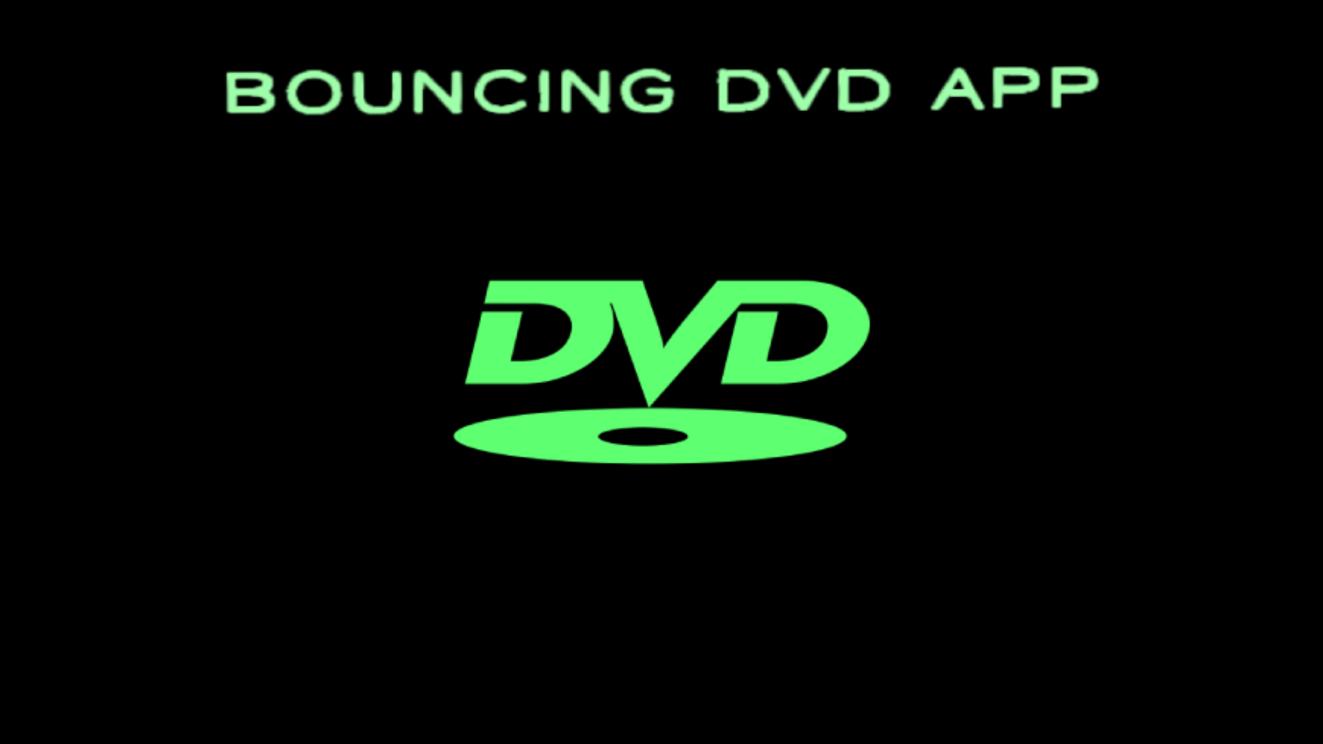 Bouncing dvd app