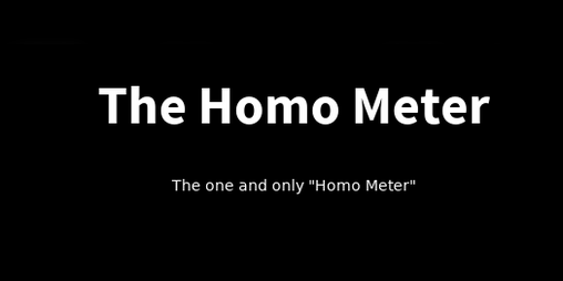 Cover image for homometer