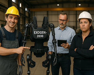 WI-HE3-Exoskelette und Arbeit: Ich bin, also bin ich Teil der Maschine