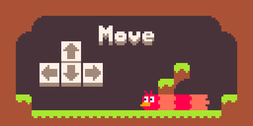 Move with arrow keys