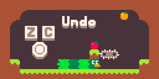 Undo with Z, C, or the circle button