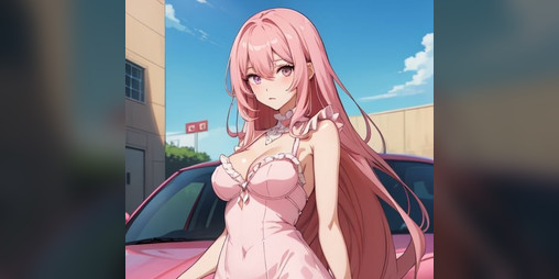 Cover image for Pink Car Princess Giantess