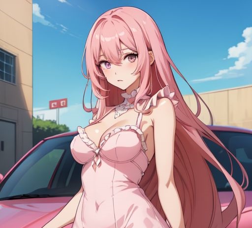 Cover image for Pink Car Princess Giantess