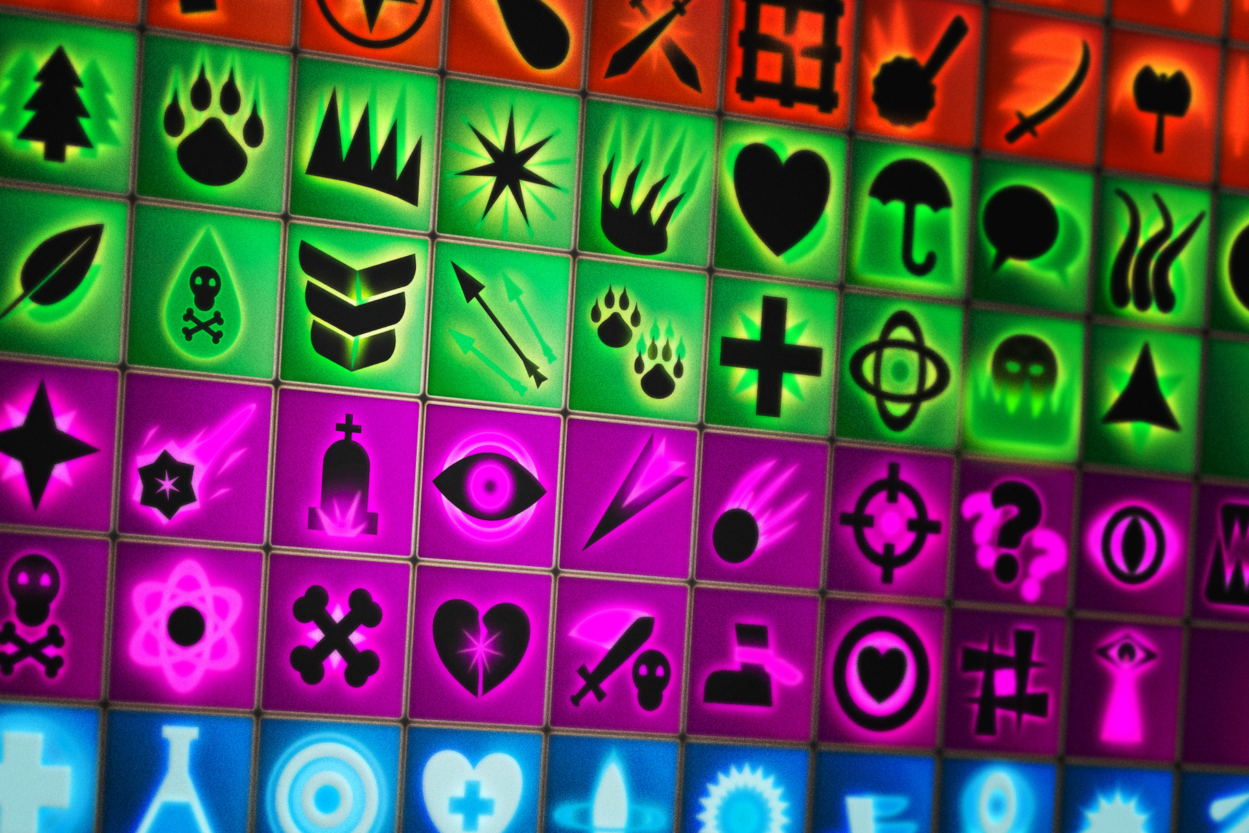 RPG Classes Skills Icons by Mark Krukowski
