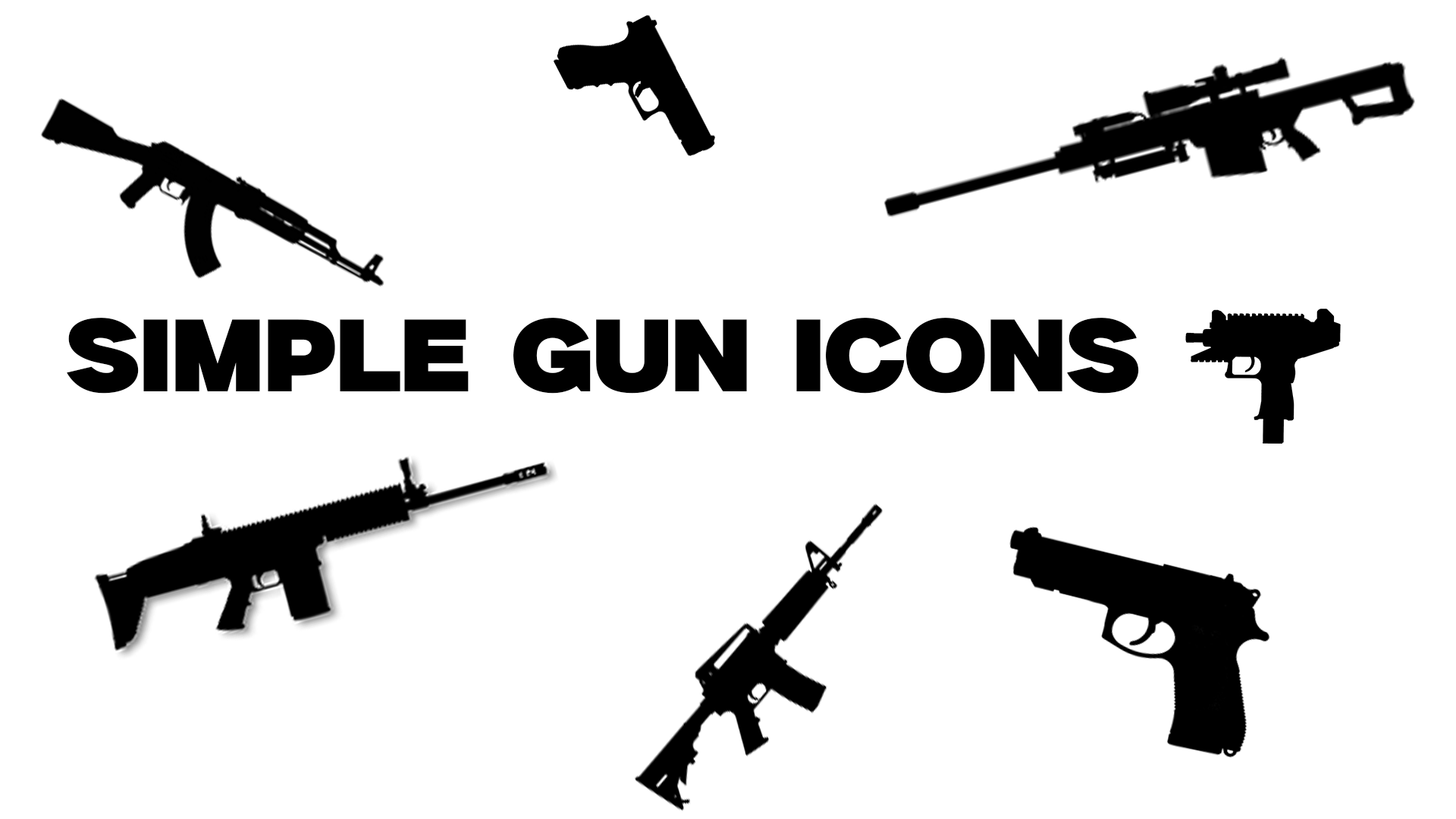 SIMPLE GUN ICONS