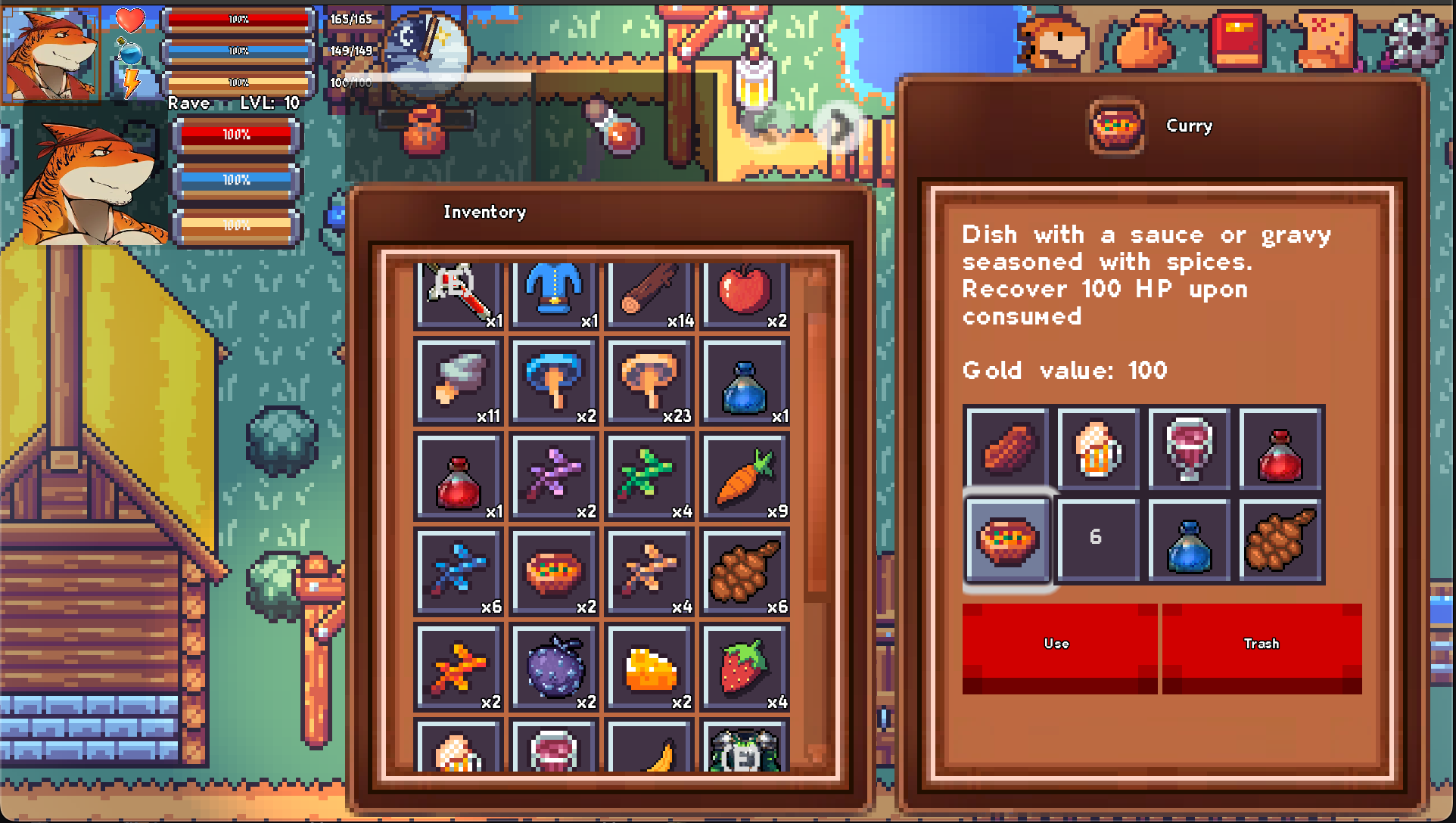 Applying item slots