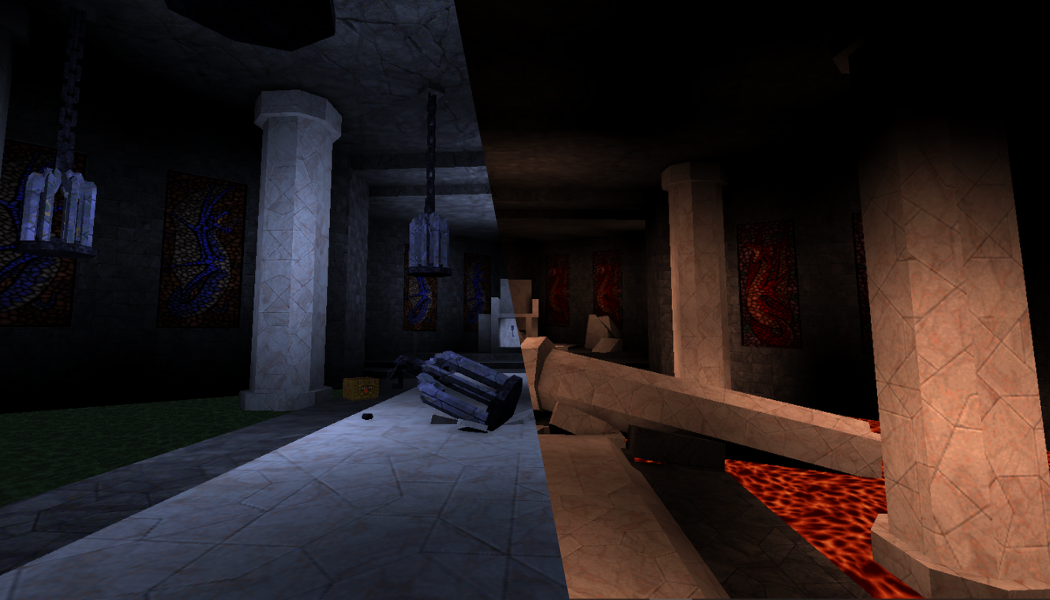 The Castle of The Two Dragon Kings || Quake 1 Custom Map