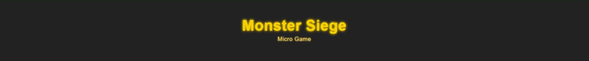 Monster Siege