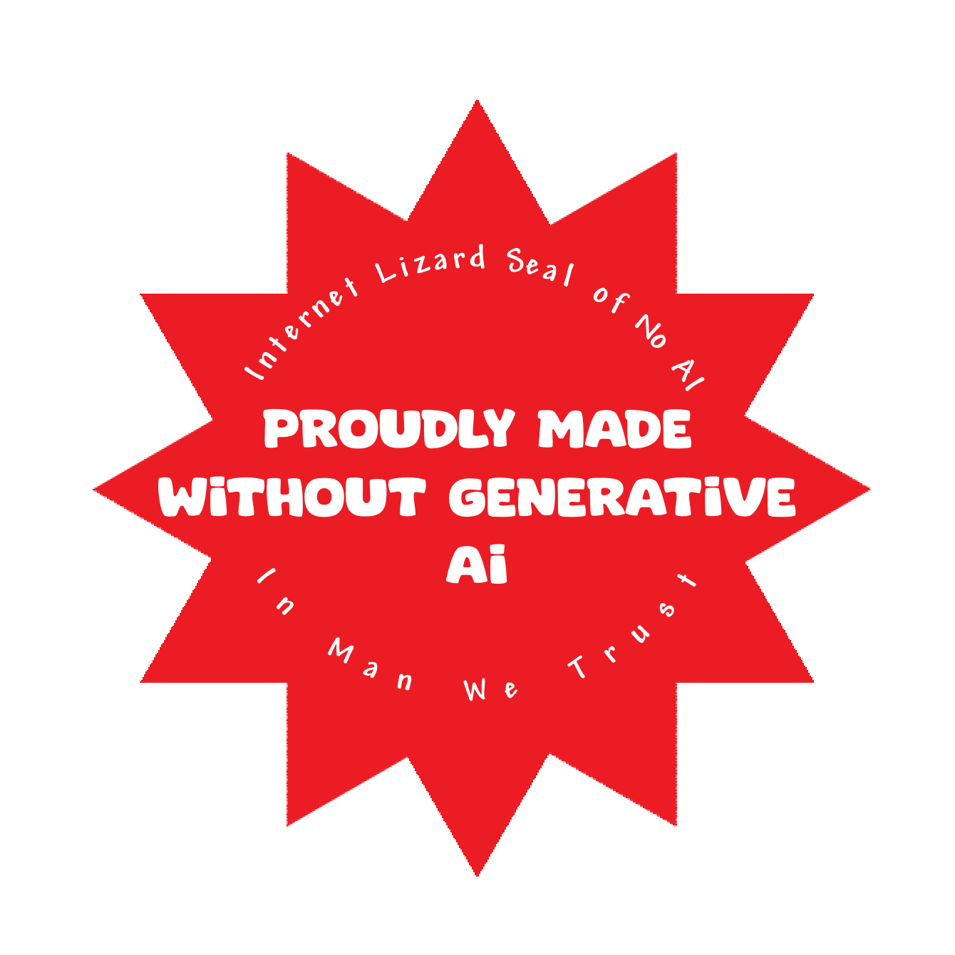 The Internet Lizard Seal of No AI