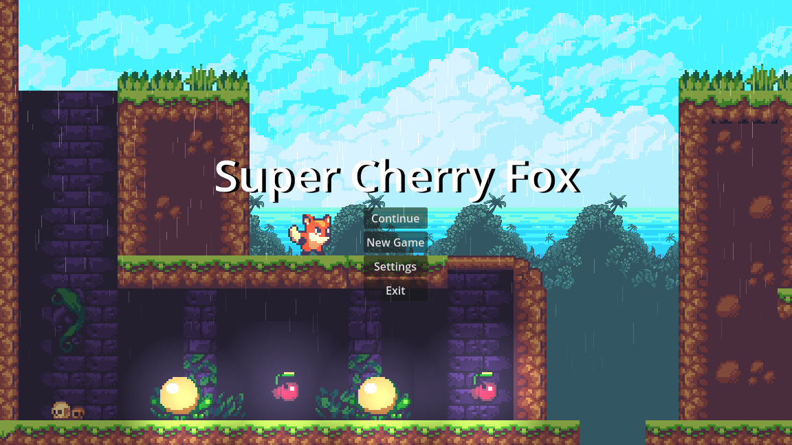 Super Cherry Fox 2D Platformer Prototype Release Announcements 