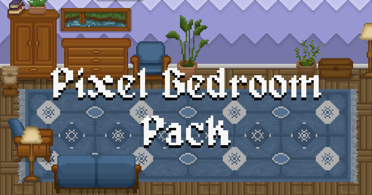 Pixel Bedroom Pack – Cozy Interior Set for 2D Games