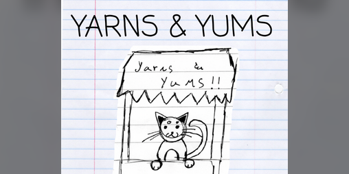 Cover image for yarns and yums paper cat cafe