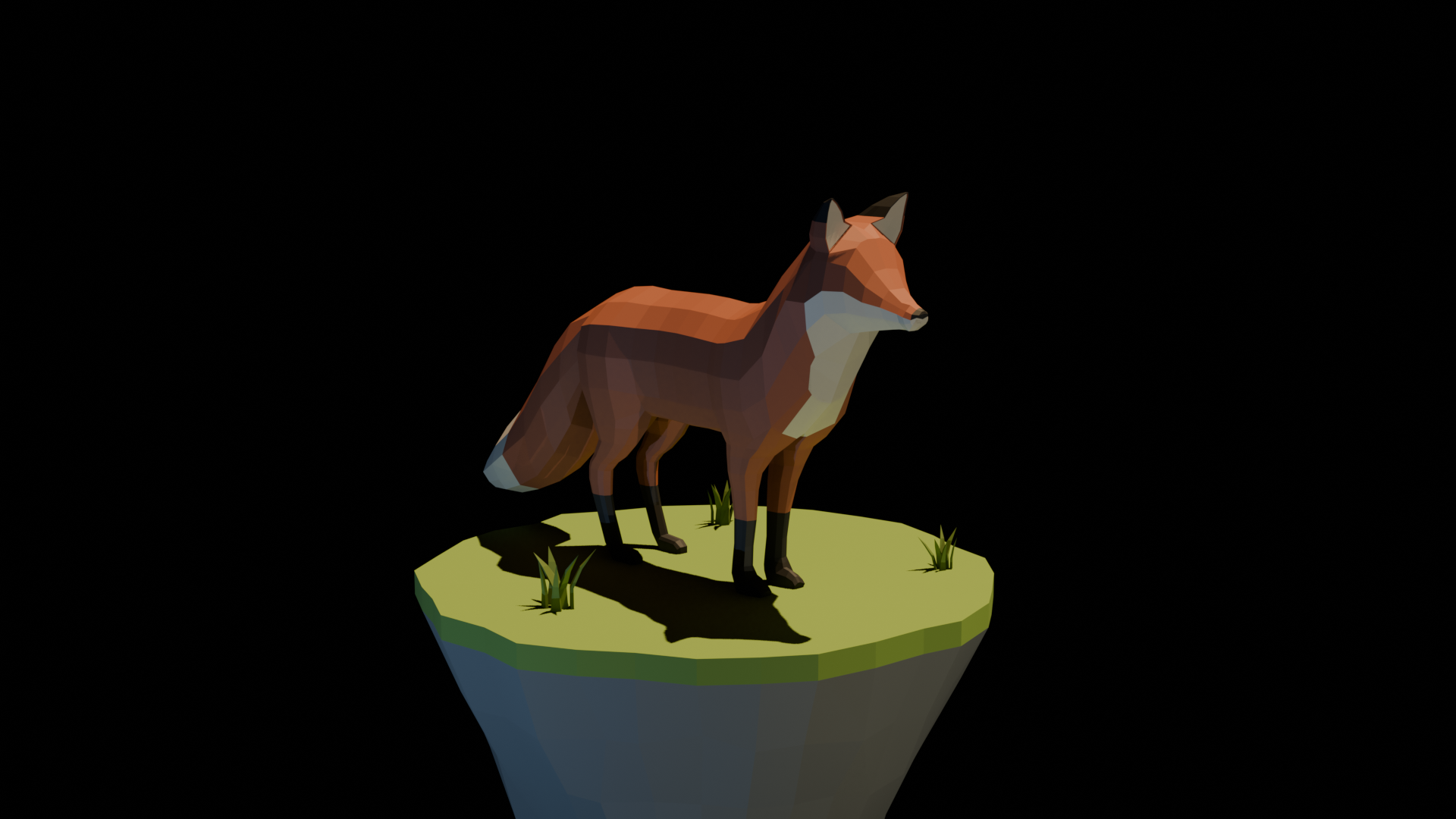 Fox Polyhaft Low-Poly Fox by Ktarsis