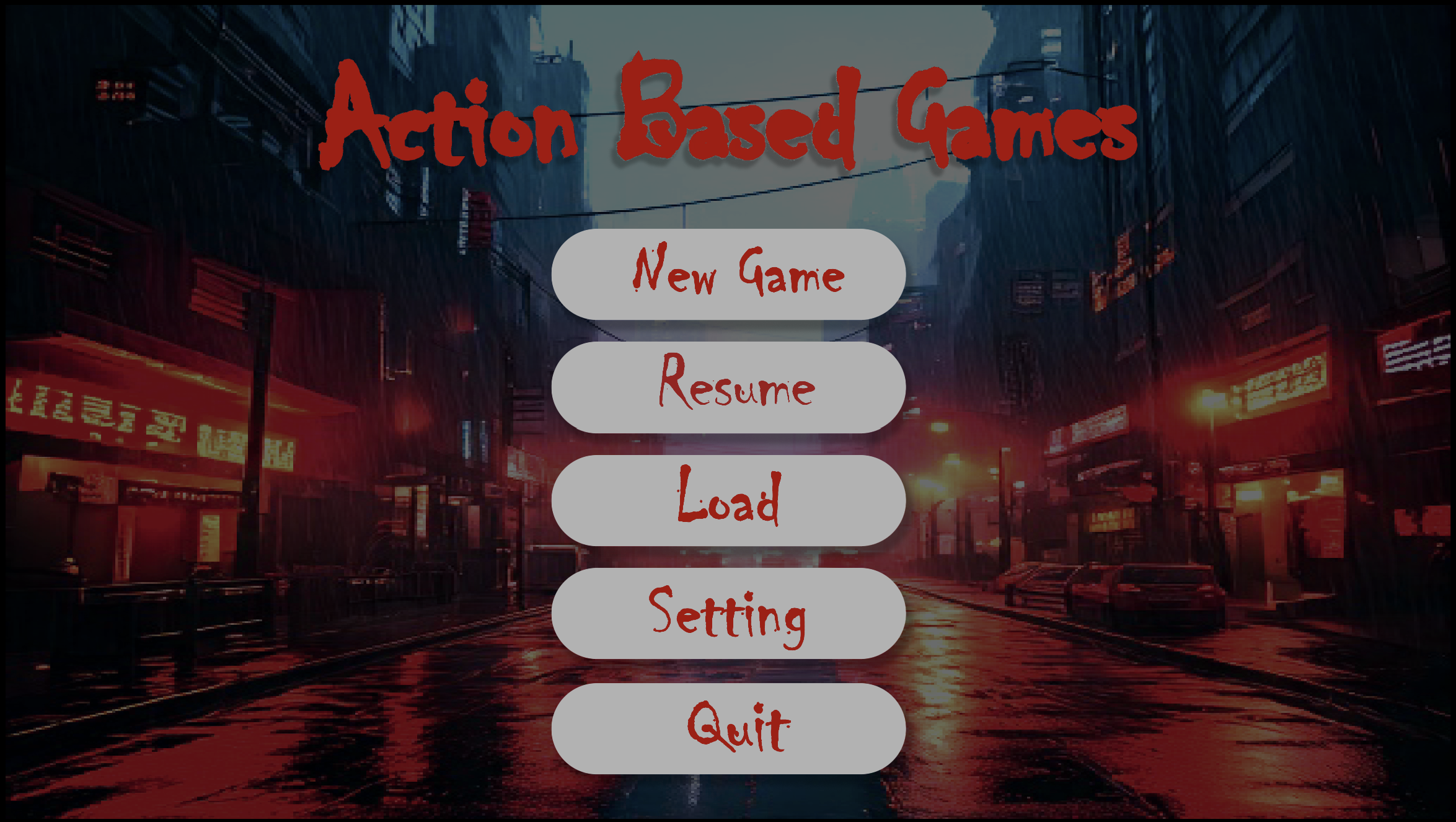 Pause Menu UI Design – Action Hero Game by Dynaya