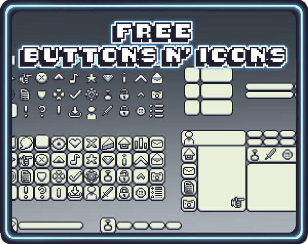 Pixel Free Buttons Pixelart Free Buttons & Icons by VoodooMoose