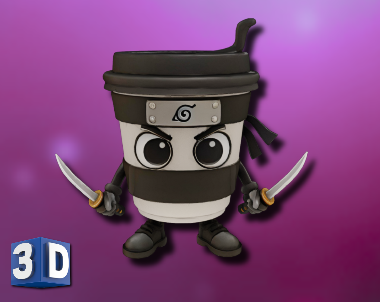 Cappuccino-Assassino–3D Character by KAG3D