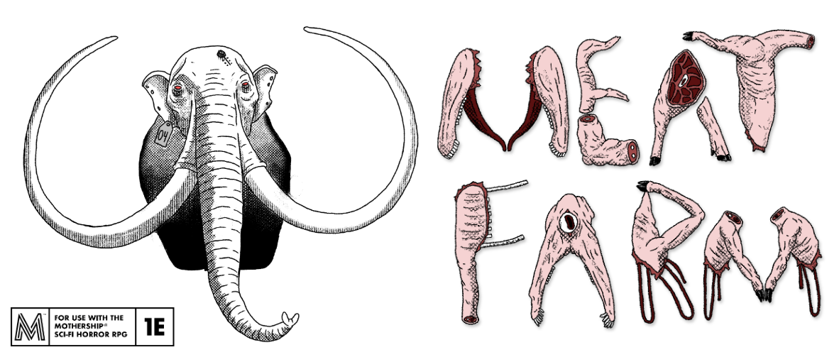 MEAT FARM: A Mothership RPG Pamphlet Adventure