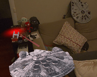 Mixed Reality Millennium Falcon Shooter