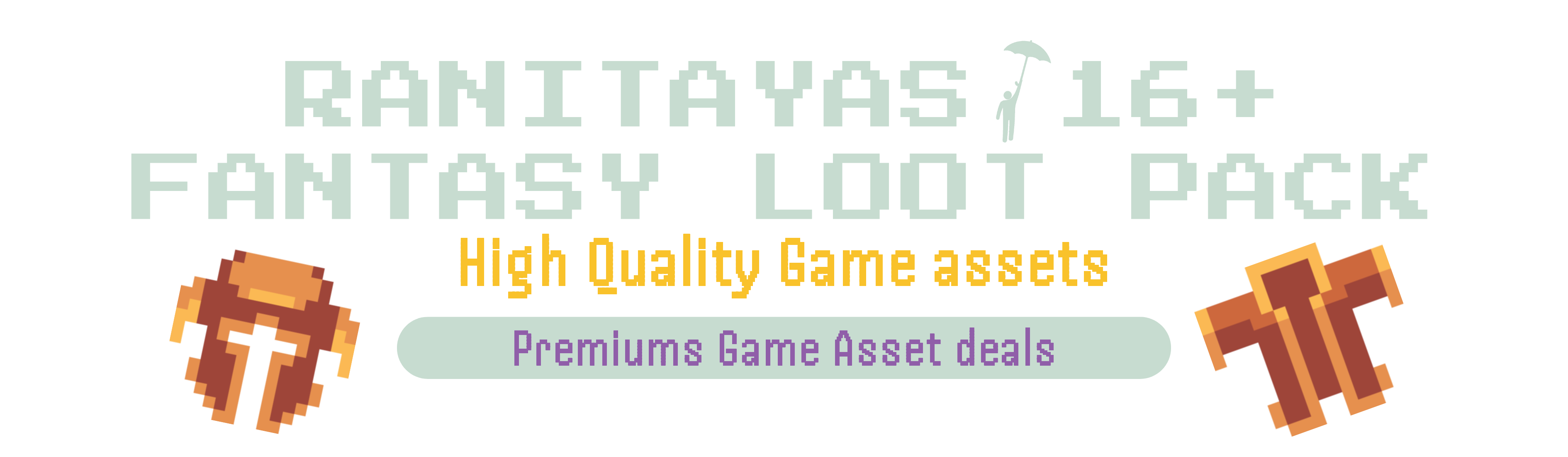 Ranitayas Fantasy Loot Pack (16+ pixelart Loot)