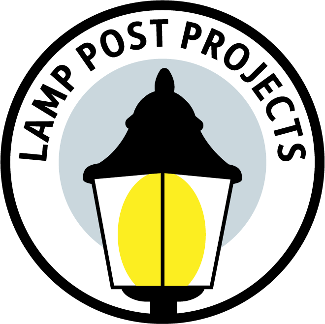 Lamp Post Projects logo with stylized icon of an antique street lamp