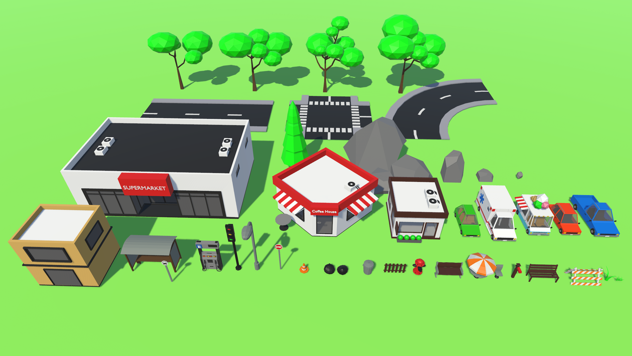 low_poly_town_pack