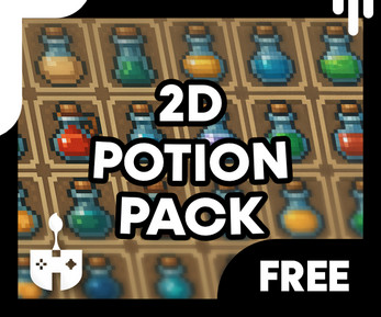 2D Potion Pack - Pixel Art Assets by ClockOutWorks