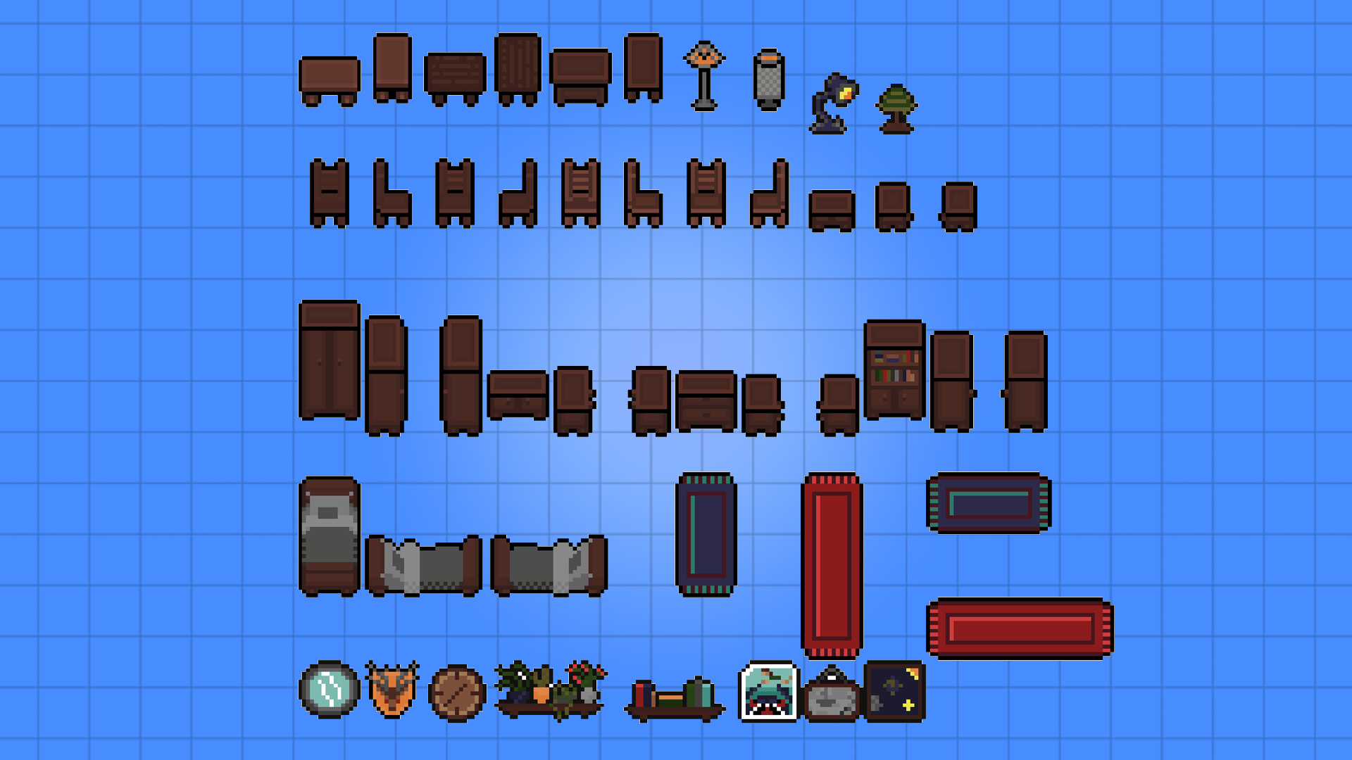Pixel Art Pack - Interior Furniture 2D by Eivar