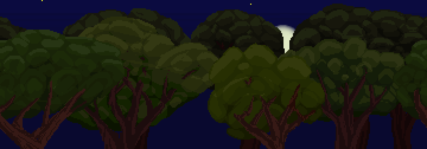 Endless Parallax Background - Dark Forest