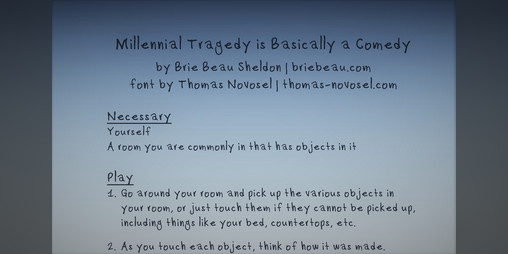 Cover image for Millennial Tragedy is Basically a Comedy