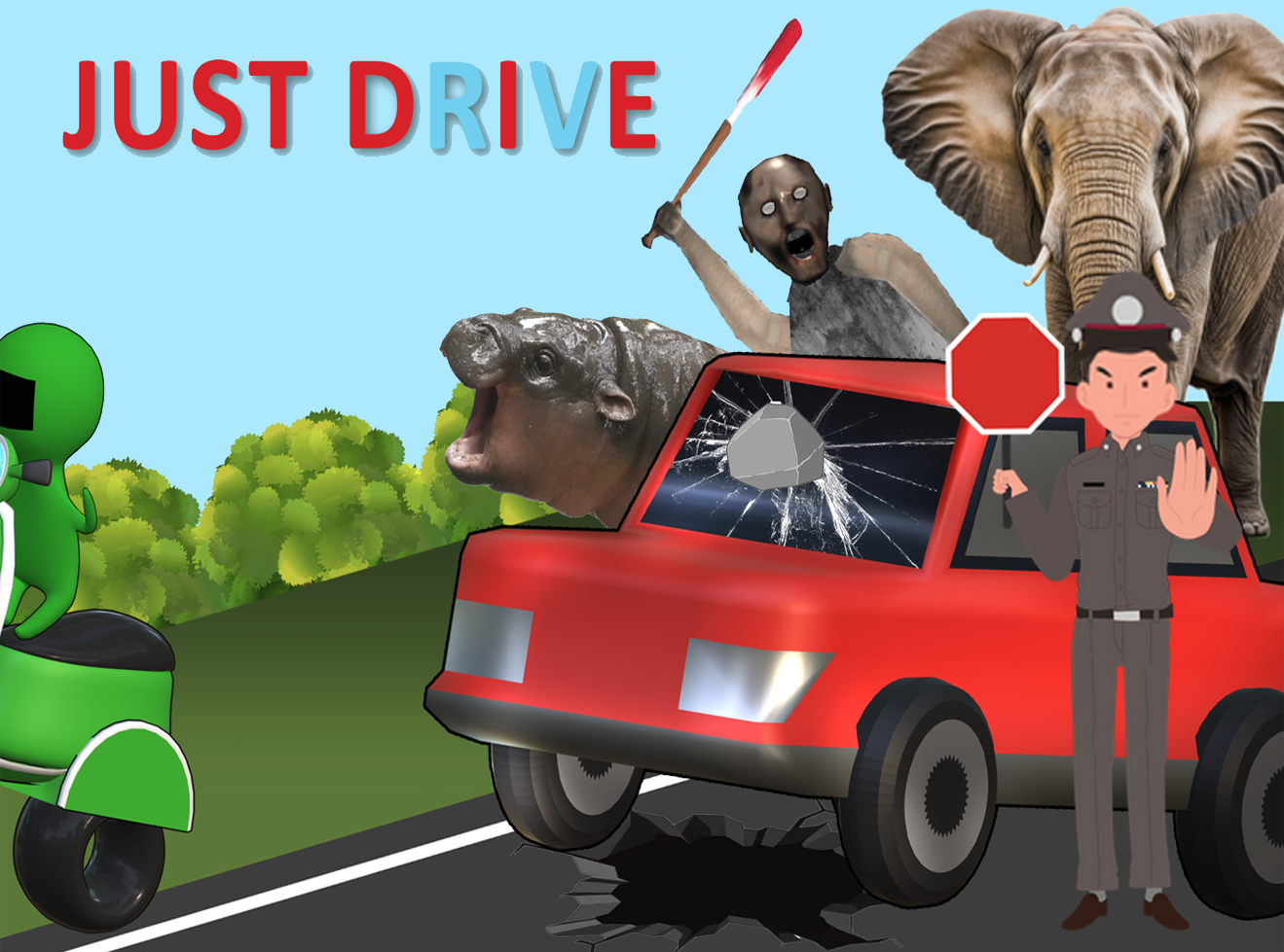 Cover image for JUST DRIVE