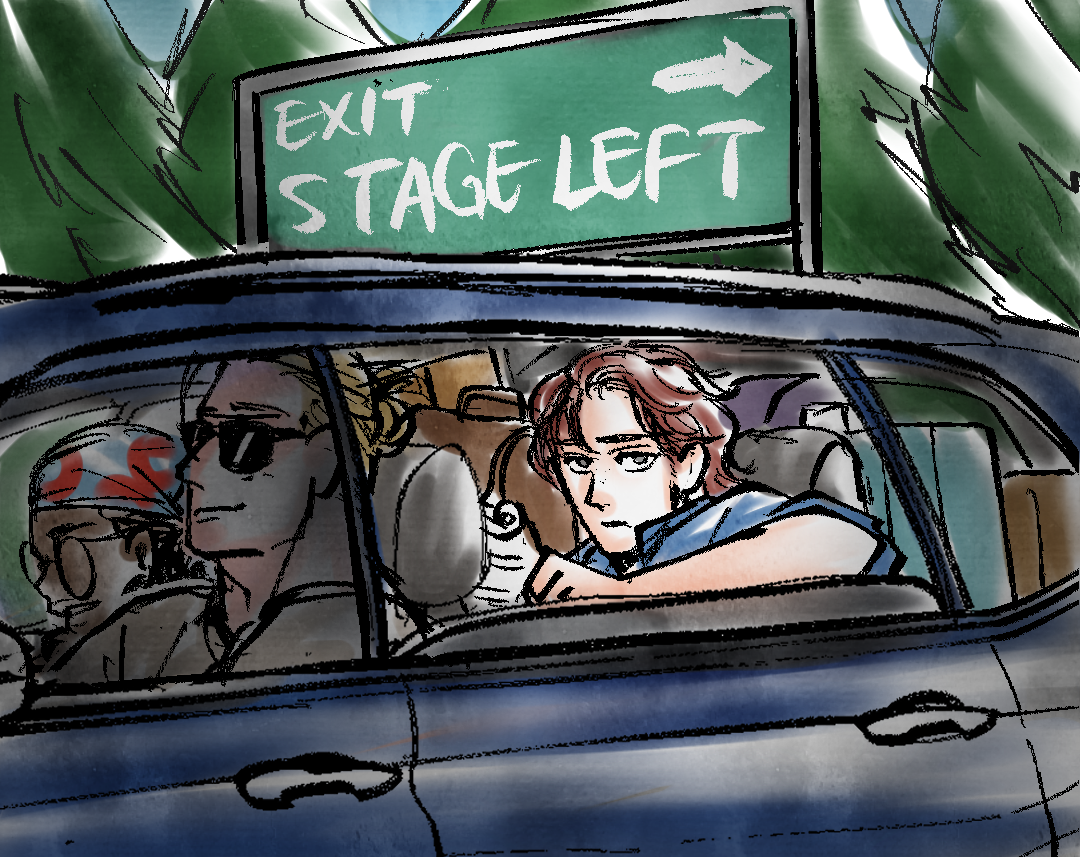 Cover image for Exit Stage Left