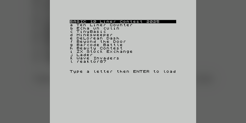 Cover image for Compilation Tape 2025 (Sinclair ZX Spectrum) by Matthew Begg