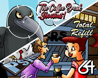 Cover image for The Coffee Break Shootout / Total Refill (C64)