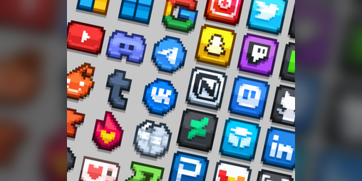 Cover image for Social Connect Pixel Art Icons [Free]