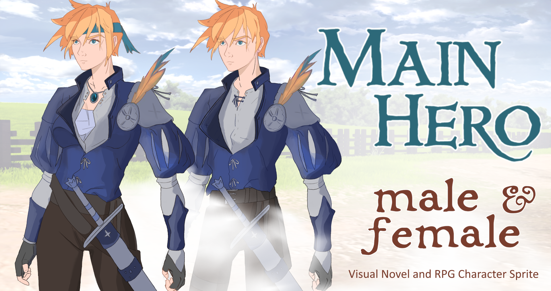 Main Hero Sprite (male & female)
