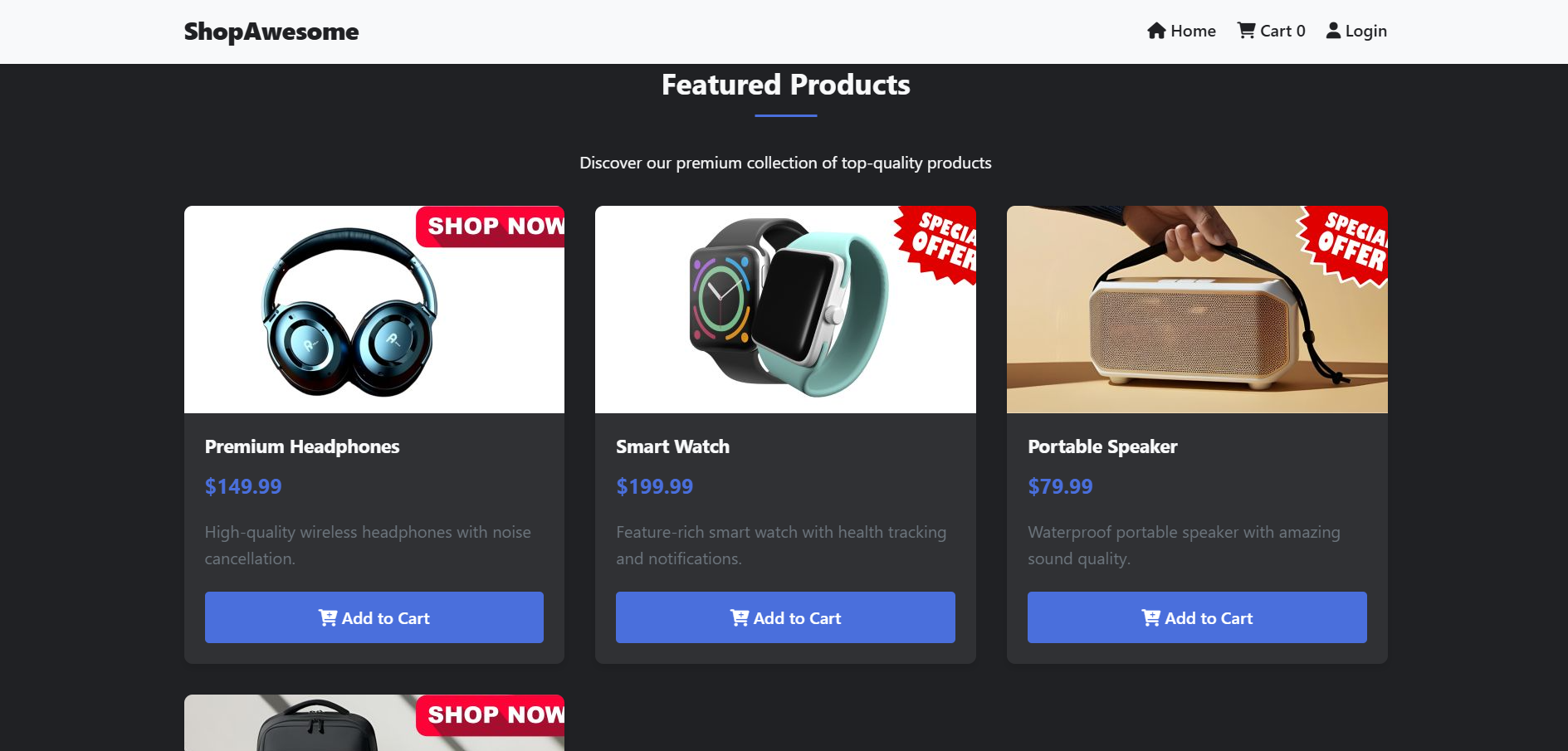 ShopAwesome: e-commerce website template(source code and full ownership)