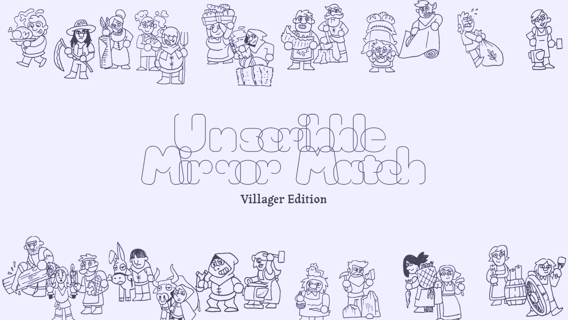 Unscribble Mirror Match - Villager Edition