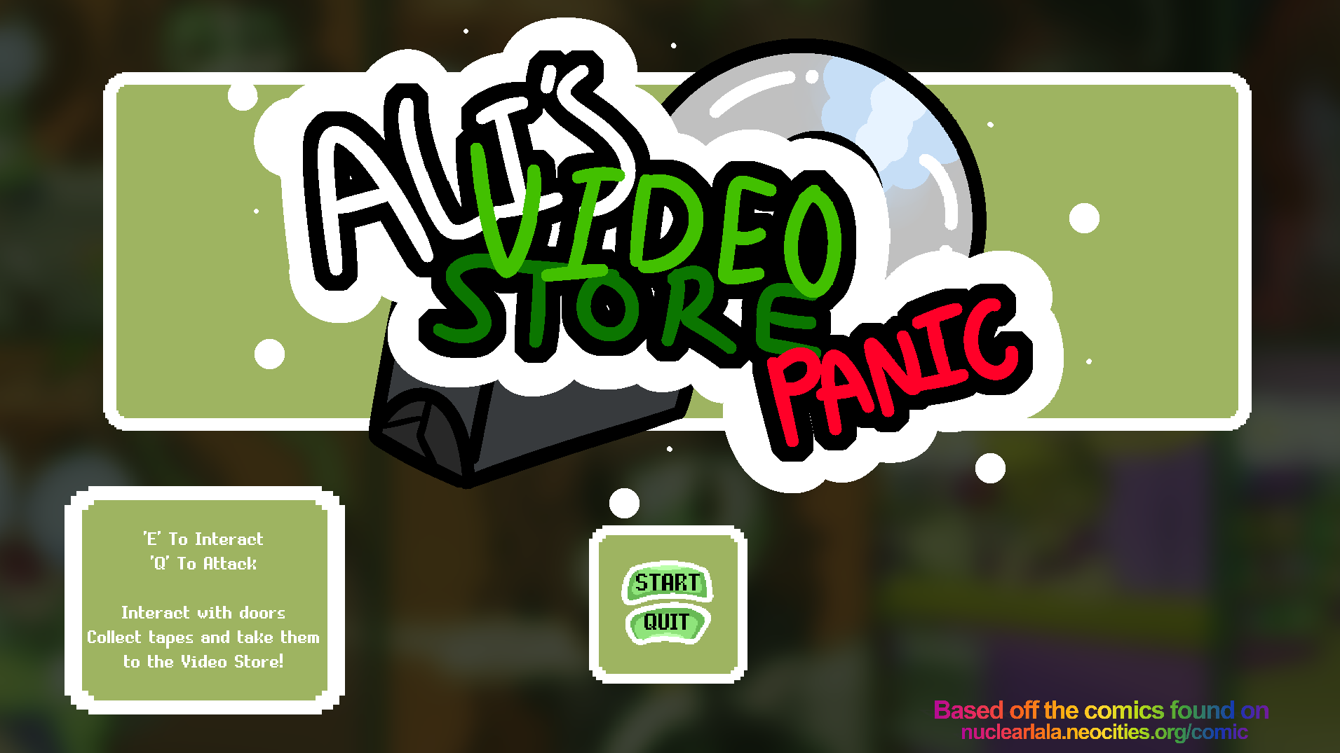 Cover image for Ali's Video Store Panic!