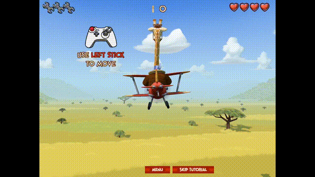 Savanna Sam in the new tutorial level