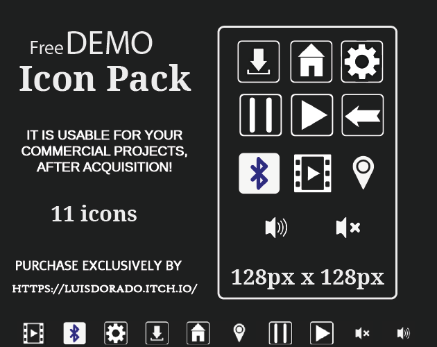Free Demo: Minimalist UI Icons Pack by Dorado