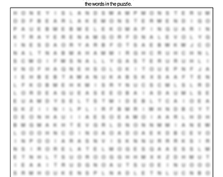 Word Search: Cryptids