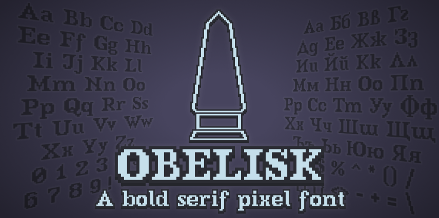 Obelisk - Pixel Font