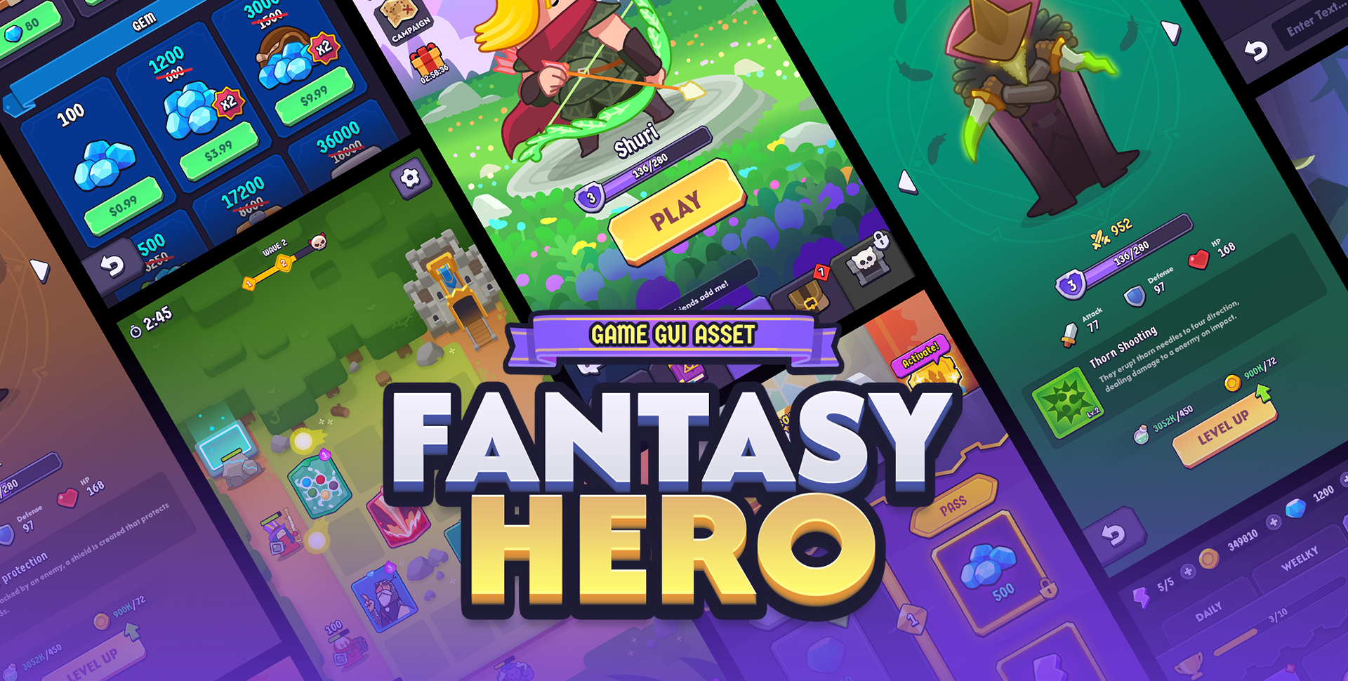 GUI Pro - Fantasy Hero