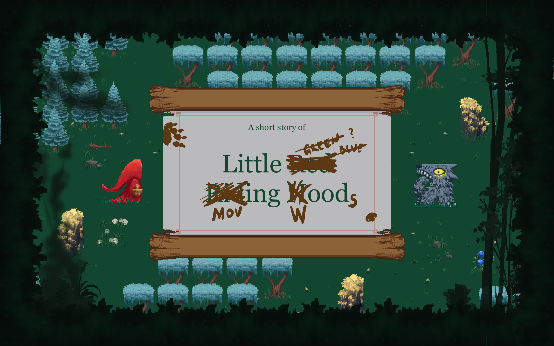 Little Blue Moving Woods