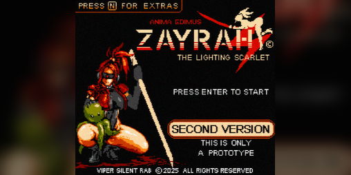 Cover image for Zayra The Lightning Scarlet Prototype (2nd Version)