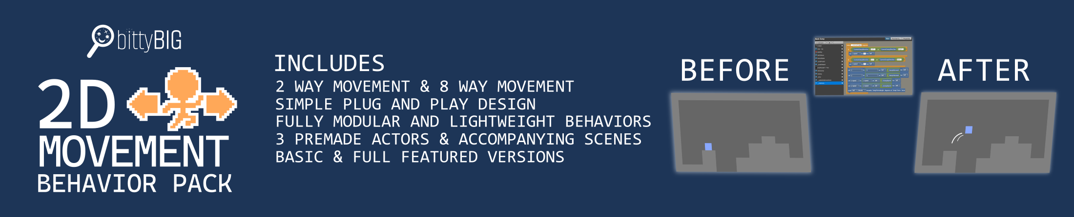 bittyBIG 2D Movement Behavior Pack