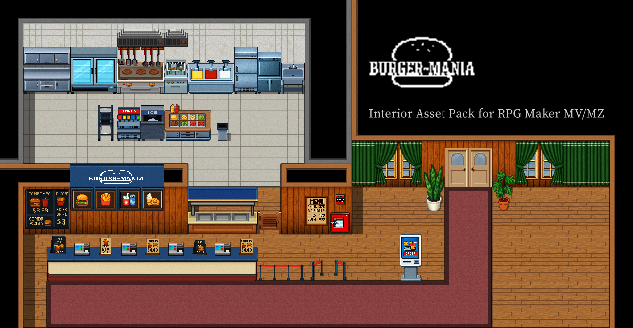 Burger-Mania Interior Asset Pack